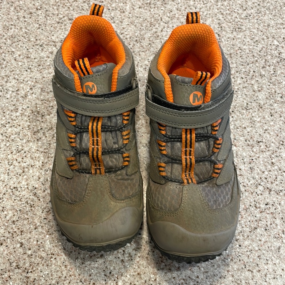 Merrell hiking boots boys size 12 little kids waterproof